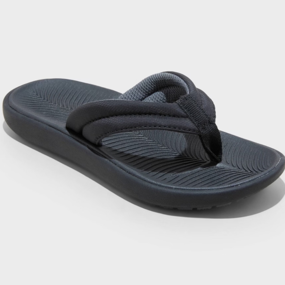 Kids' Sterling Flip Flops - All In Motion Black 5